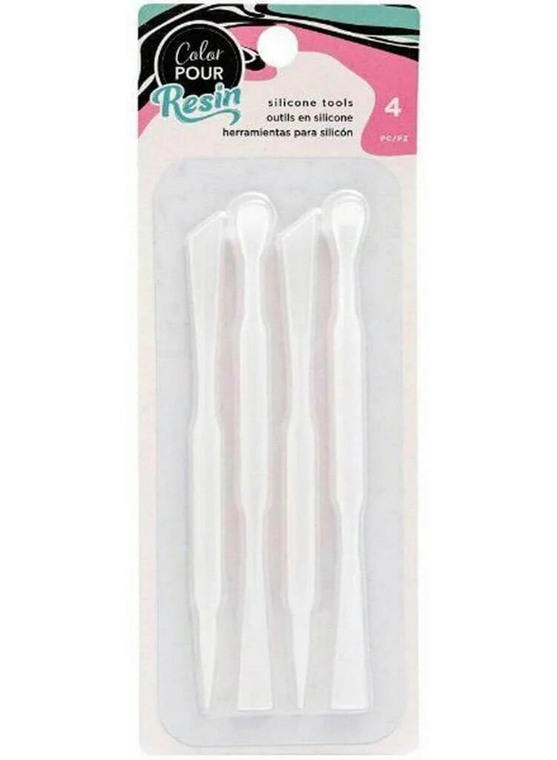 Color POUR Resin Silicone Tools 4 Tools Pack